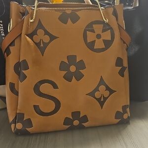 Stylish Brown Patterned Shoulder Bag